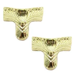 پایه آنتیک فلزی طرح عقاب پهن طلایی ارتفاع 24 میلی‌متر بسته 2 عددی