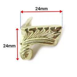 پایه آنتیک فلزی طرح عقاب پهن طلایی ارتفاع 24 میلی‌متر بسته 2 عددی