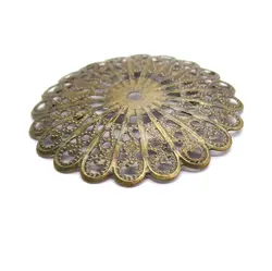 توری آنتیک تزیینی زیتونی گرد قطر 40 میلی‌متر بسته 10 عددی