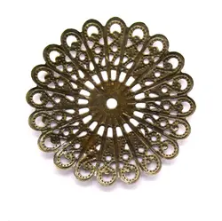 توری آنتیک تزیینی زیتونی گرد قطر 40 میلی‌متر بسته 10 عددی