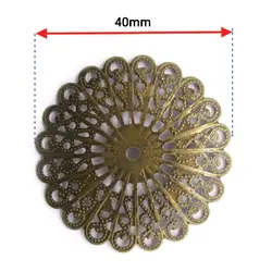 توری آنتیک تزیینی زیتونی گرد قطر 40 میلی‌متر بسته 10 عددی