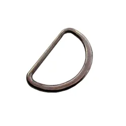 حلقه کیف نیم گرد فلزی مشکی طول 3 سانتی‌متر بسته 10عددی