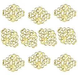 توری آنتیک تزیینی طلایی مدل لوزی بسته 10 عددی