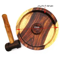 ست گردوشکن و چکش چوبی