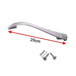 دستگیره کابینت دوپیچ کروم فلزی مدل G230 طول 20 سانتی‌متر