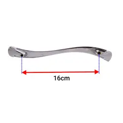 دستگیره کابینت دوپیچ کروم فلزی مدل G230 طول 20 سانتی‌متر