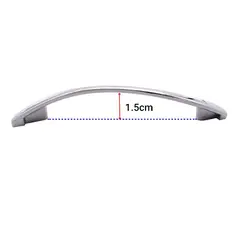 دستگیره کابینت دوپیچ کروم فلزی مدل G230 طول 20 سانتی‌متر