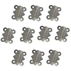 لولا تخت فلزی پروانه ای نقره ای طول 2.5 سانتی متر بسته 10 عددی