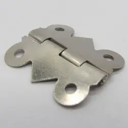 لولا تخت فلزی پروانه ای نقره ای طول 2.5 سانتی متر بسته 10 عددی