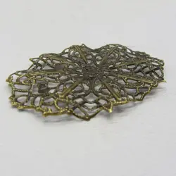 توری آنتیک تزیینی طرح دار بیضی زیتونی طول 60 میلی متر بسته 5 عددی