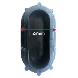 درپوش توکار پلاستیکی بیضی 56*108 میلی متر کد 00202260