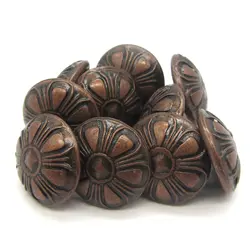 گل میخ مسی طرح گل طول 19 قطر 16 میلی متر بسته 10 عددی