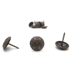 گل میخ مسی طرح گل طول 19 قطر 16 میلی متر بسته 10 عددی