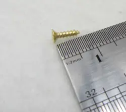 پیچ  آنتیک طلایی قطر 2 طول 8 میلی متر بسته 200 عددی