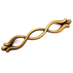 دستگیره کابینت دو پیچ فلزی گوهران مدل گیسو کافی طول 14.2 سانتی‌متر