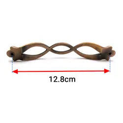 دستگیره کابینت دو پیچ فلزی گوهران مدل گیسو کافی طول 14.2 سانتی‌متر