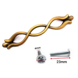 دستگیره کابینت دو پیچ فلزی گوهران مدل گیسو کافی طول 14.2 سانتی‌متر