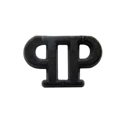 مارک فلزی کیف مشکی مدل P طول 1 سانتی‌متر بسته 10 عددی