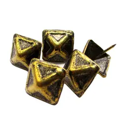 گل میخ هرمی زیتونی پتینه عرض 20 طول 22 میلی‌متر بسته 5 عددی