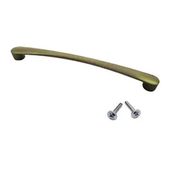 دستگیره کابینت دو پیچ زیتونی فلزی مدل G150 طول 17.5 سانتی‌متر