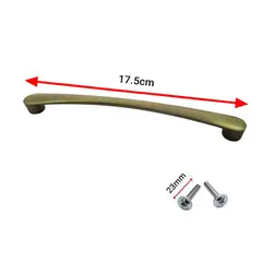 دستگیره کابینت دو پیچ زیتونی فلزی مدل G150 طول 17.5 سانتی‌متر