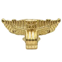 پایه آنتیک فلزی تخت طرح پروانه طلایی ارتفاع 31 میلی‌متر بسته 2 عددی