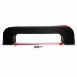 دستگیره پلاستیکی مشکی نگین دار طول 154 میلی‌متر کد 00202323