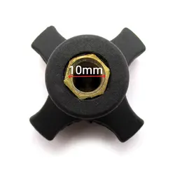 گل مهره خروسکی مادگی مدل چهار پر m10 طول 50 میلی‌متر کد 00202244