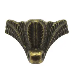 پایه آنتیک فلزی مدل گلدونی زیتونی بسته 4 عددی