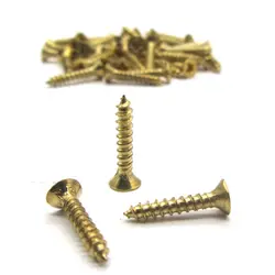 پیچ آنتیک طلایی قطر 2 طول 12 میلی‌متر بسته 200 عددی