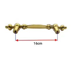 دستگیره کابینت دو پیچ طلایی فلزی مدل G200 طول 22 سانتی‌متر