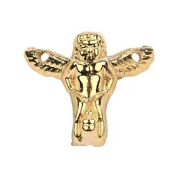 پایه آنتیک فلزی طرح فرشته طلایی ارتفاع 26 میلی‌متر بسته 4 عددی