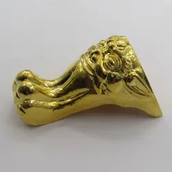 پایه آنتیک فلزی طرح وروجک طلایی ارتفاع 55 میلی متر بسته 2 عددی