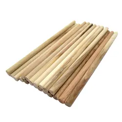 میله چوبی هنری صنوبر قطر 6 طول 140 میلی‌متر طرح آتشین بسته 21 عددی