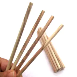 میله چوبی هنری صنوبر قطر 6 طول 140 میلی‌متر طرح آتشین بسته 21 عددی