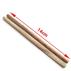 میله چوبی هنری صنوبر قطر 6 طول 140 میلی‌متر طرح آتشین بسته 21 عددی