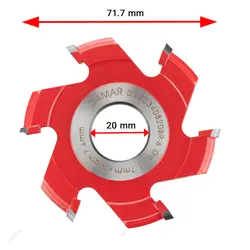 توپی فرز لبه چسبان راست گرد دامار مدل DMSC340820BR-6