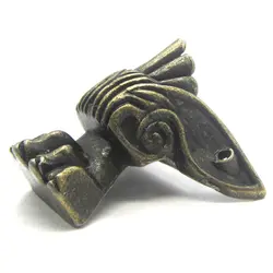 پایه آنتیک فلزی طرح گوش فیل زیتونی بسته 2 عددی