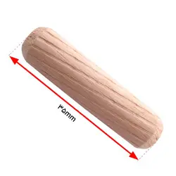 پین چوبی شیار دار چنار قطر 8 طول 35 میلی‌متر بسته 100 عددی