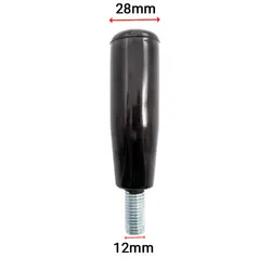 دسته دنده مخروطی باکالیت پیچ دار 11.5 سانتی‌متر m12 کد 00202348