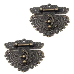 چفت آنتیک کلنگی 67 میلی متر مدل خفاشی بسته 2 عددی