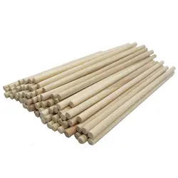 دوبل شاخه ای بدون شیار اعلا قطر 6 میلی متر با طول 14 سانتی متر چوب صنوبر بسته 35 عددی