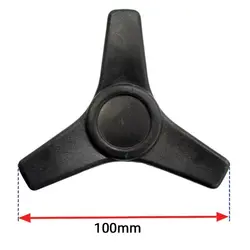 گل مهره سه پر مچی پایه آهنی قطر 100 میلی‌متر کد 00202382