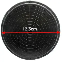 پایه گرد آهنی کف پلاستیکی لرزه گیر m22 قطر 125 طول پیچ 130 میلی‌متر کد 107203