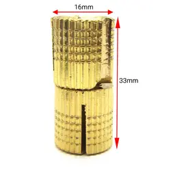 لولا مخفی توکار طلایی قطر 16 میلی‌متر