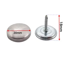 پولک میخ دار مبل پرس مک قطر 20 میلی‌متر بسته 500 عددی