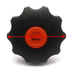 گل پیچ خورشیدی ده پر m10 قطر 58 میلی‌متر کد 00202529