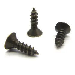 پیچ آنتیک زیتونی قطر 2.5 طول 8 میلی‌متر بسته 100 عددی