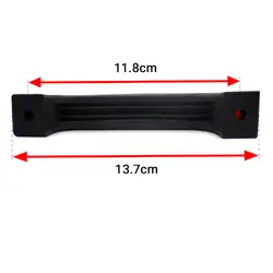 دستگیره پلاستیکی مشکی نگین دار طول 137 میلی‌متر کد 00202338