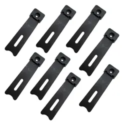 پایه قاب عکس پلاستیکی مشکی طول 95 میلی‌متر بسته 8 عددی